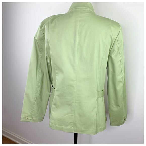Appleseed's Light Green‎ Cotton Front Zip Jacket M - Picture 2 of 11